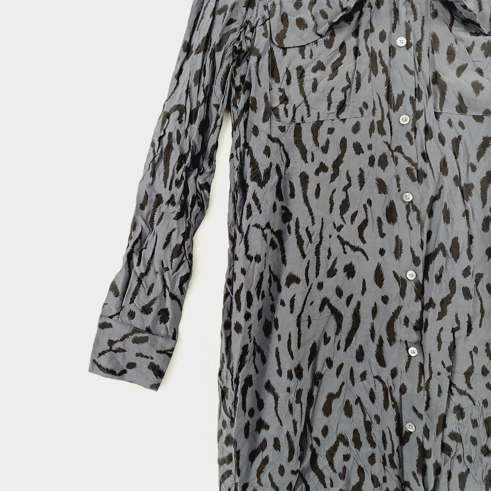 Rails Alix Cheetah Print Button Down Belted Midi … - image 4